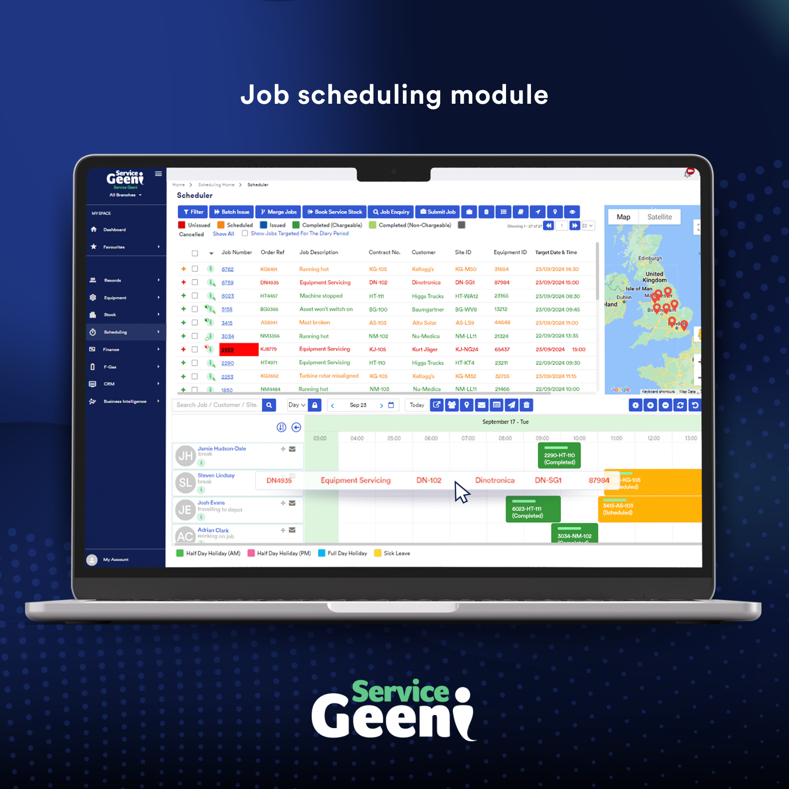 screenshot of Service Geeni